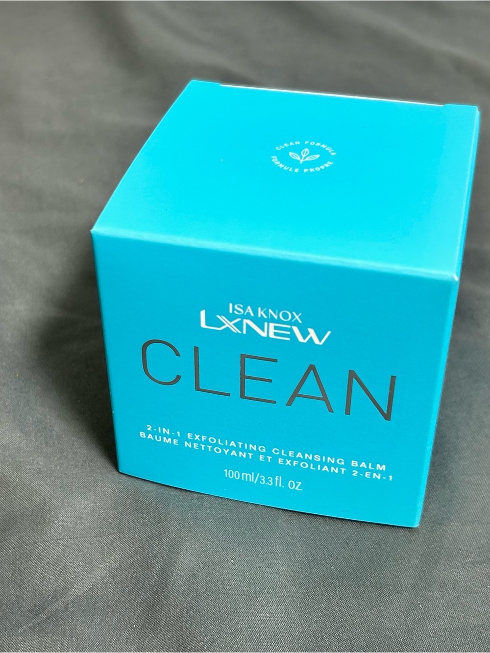 Avon CLEAN 2-in-1 Exfoliating Cleansing Balm - Turquoise Blue Box